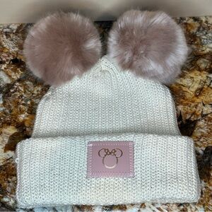 Love Your Melon Minnie Ears Rose Gold Double Pom
